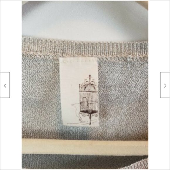 Anthropologie Bird Cage Sheer Knit Striped Sweater - Picture 4 of 6